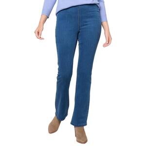Denim & Co. Signature Perfect Flex Pull-On Jeans Medium Wash - Petite